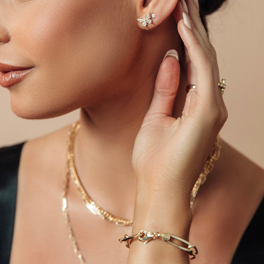 Elyse Gold Paperclip Bracelet - The Essential Jewels