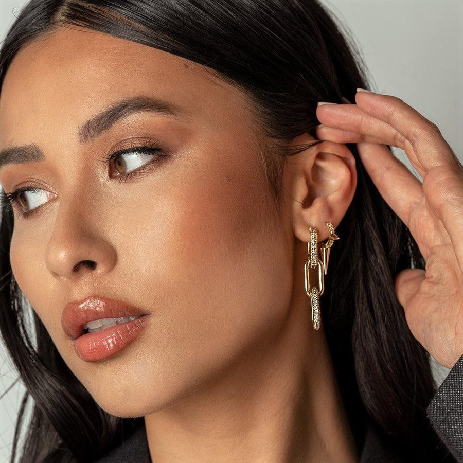 Evelyn Gold Earrings - The Essential Jewels