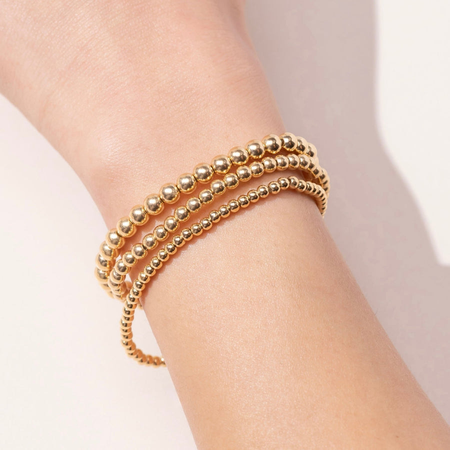 Isla Gold Beaded Bracelet - The Essential Jewels