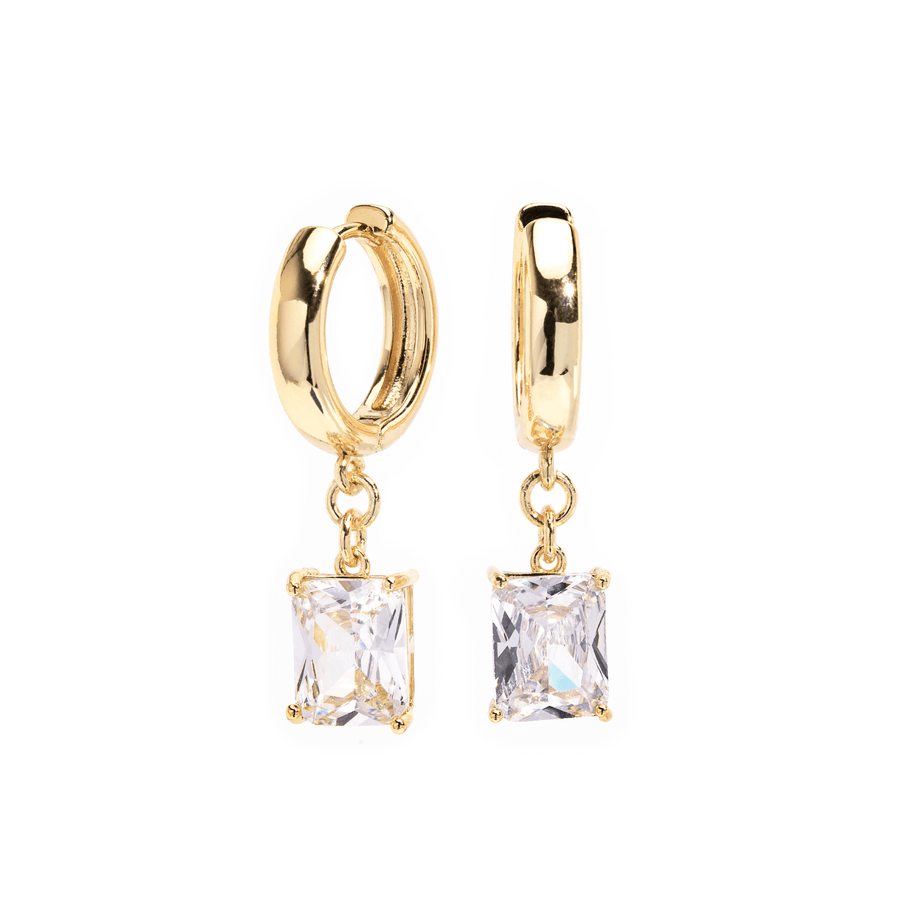 Juliette Diamanté Gold Drop Earrings - The Essential Jewels