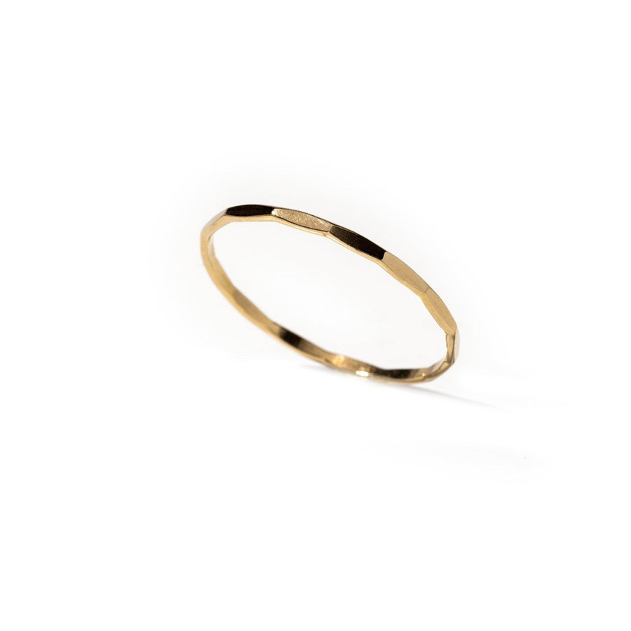 Leyla Faceted Gold Ring - The Essential Jewels
