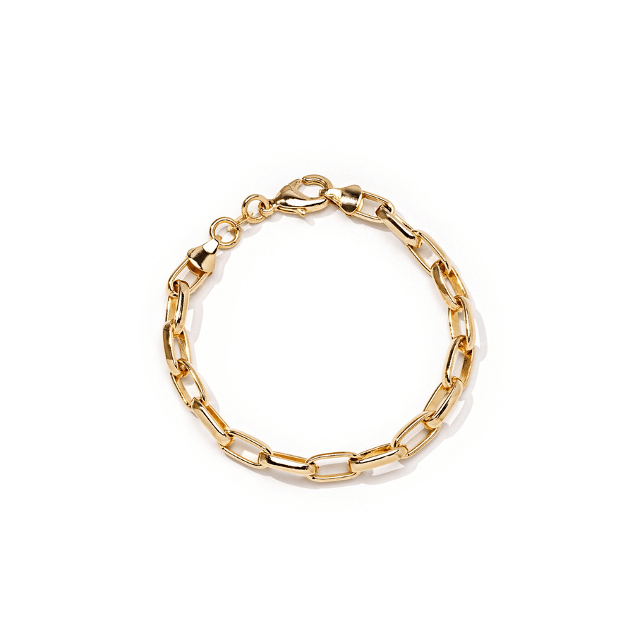Mia Gold Paperclip Bracelet - The Essential Jewels