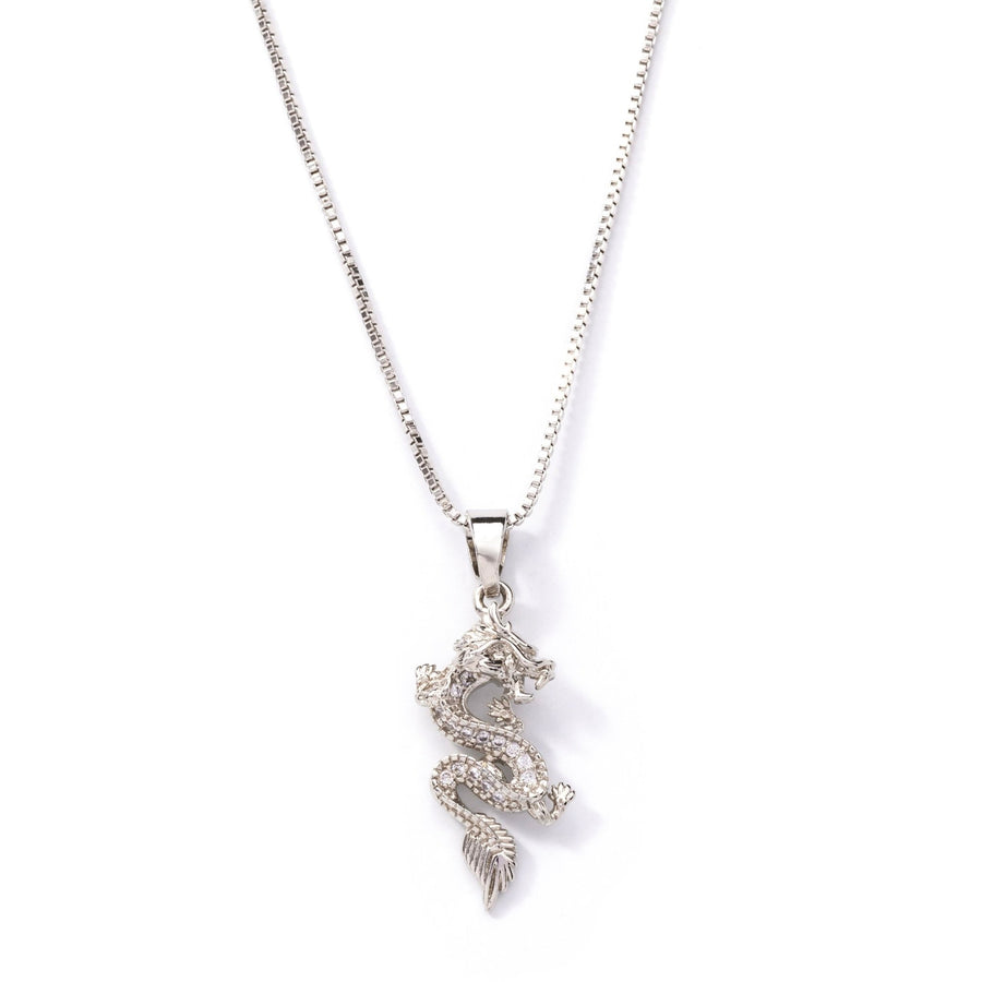 Silver Imperial Dragon Necklace - The Essential Jewels