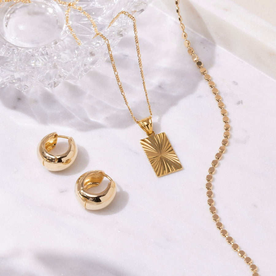 Thea Gold Disc Chain - The Essential Jewels