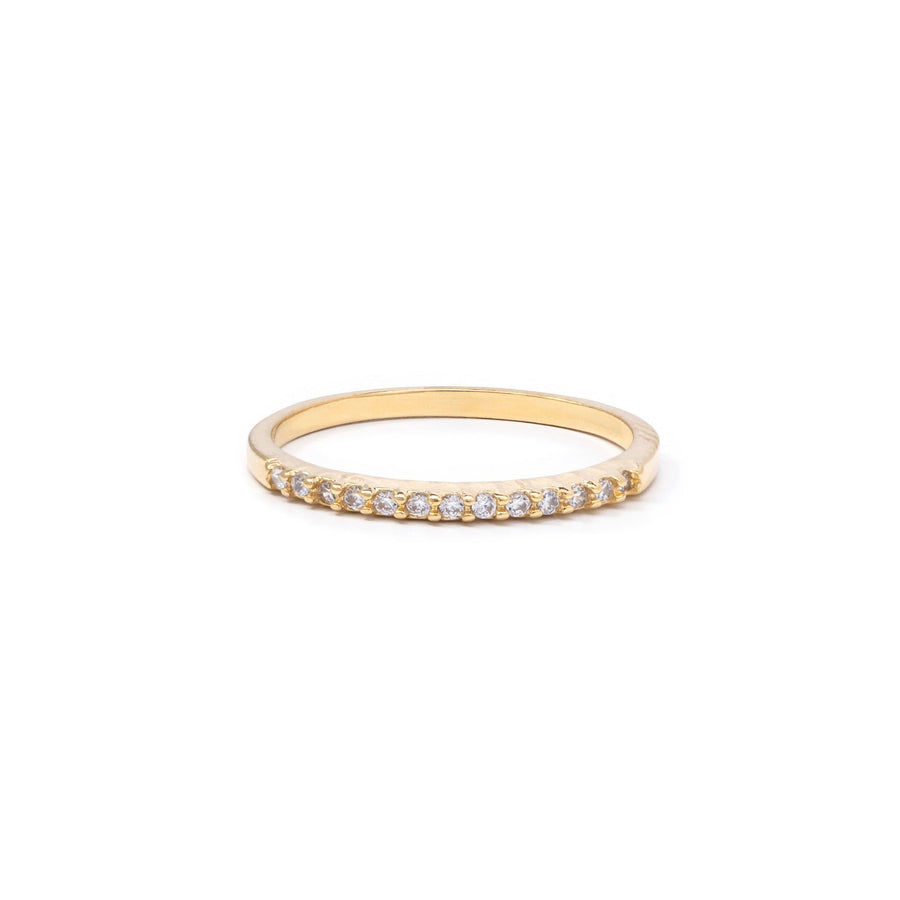 Zoe Gold Crystal Ring - The Essential Jewels