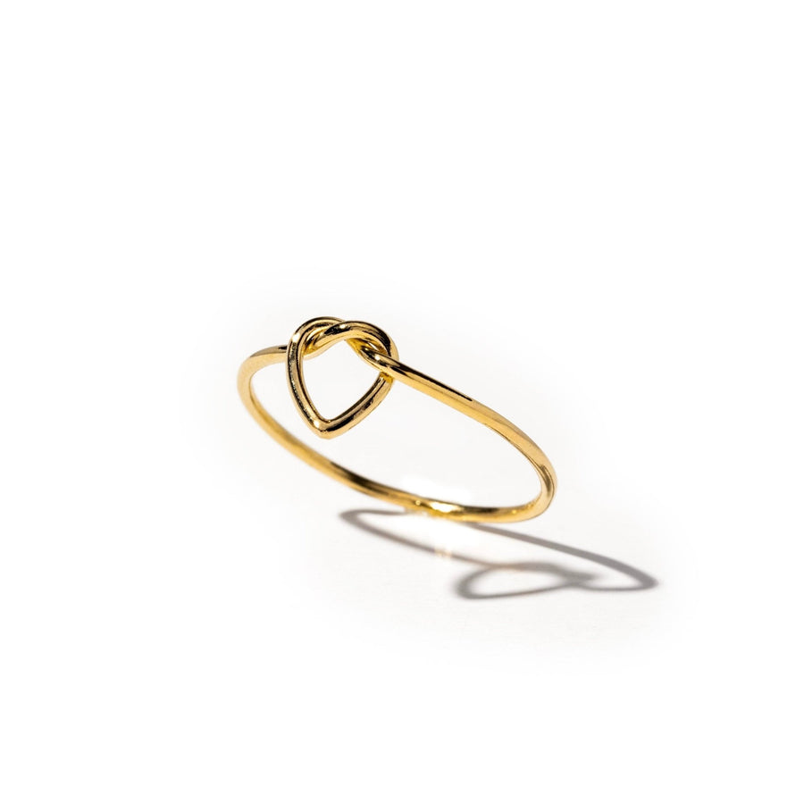 Aiko Gold Love Knot Stacking Ring - The Essential Jewels