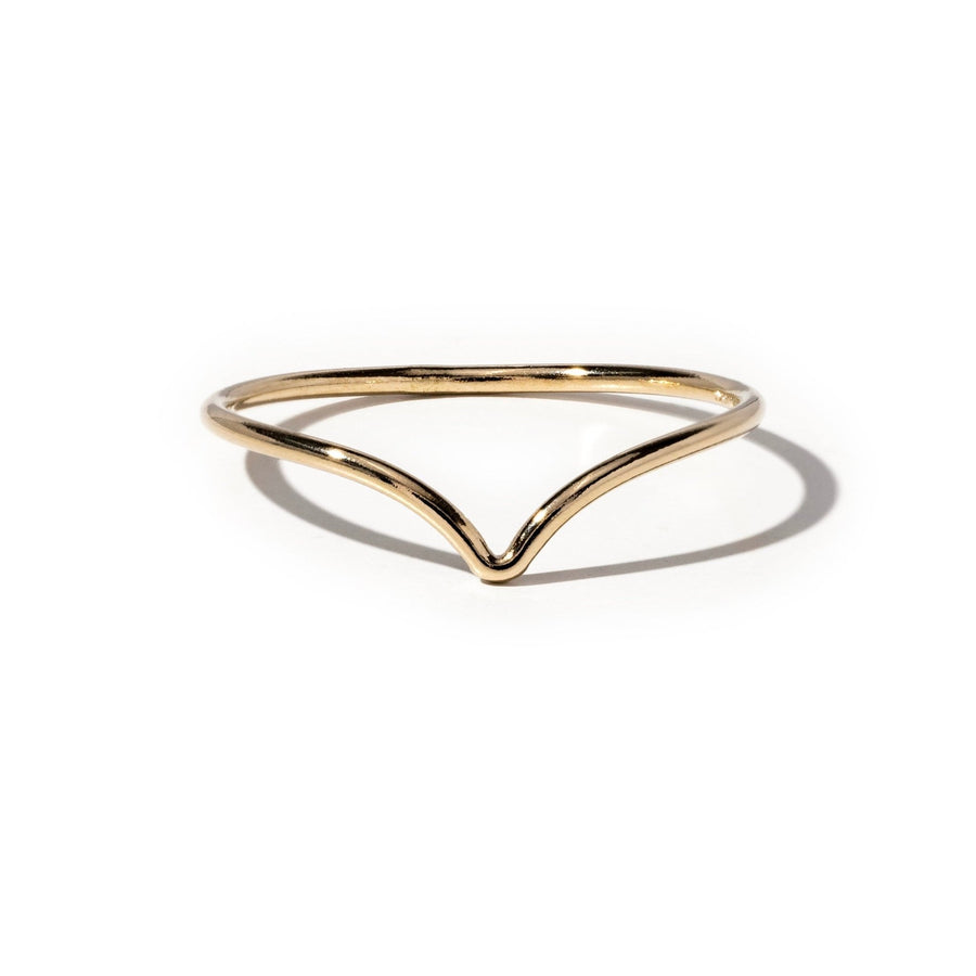 Alessia Gold Chevron Ring - The Essential Jewels