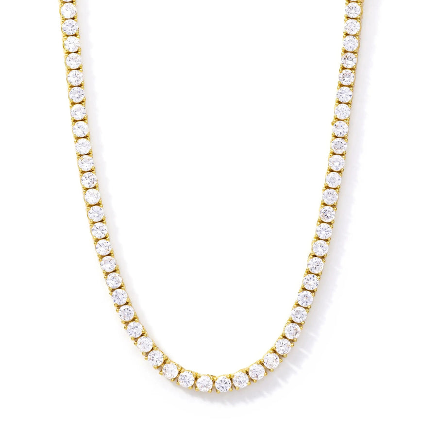 Anais Gold Pave Tennis Crystal Choker Chain - The Essential Jewels