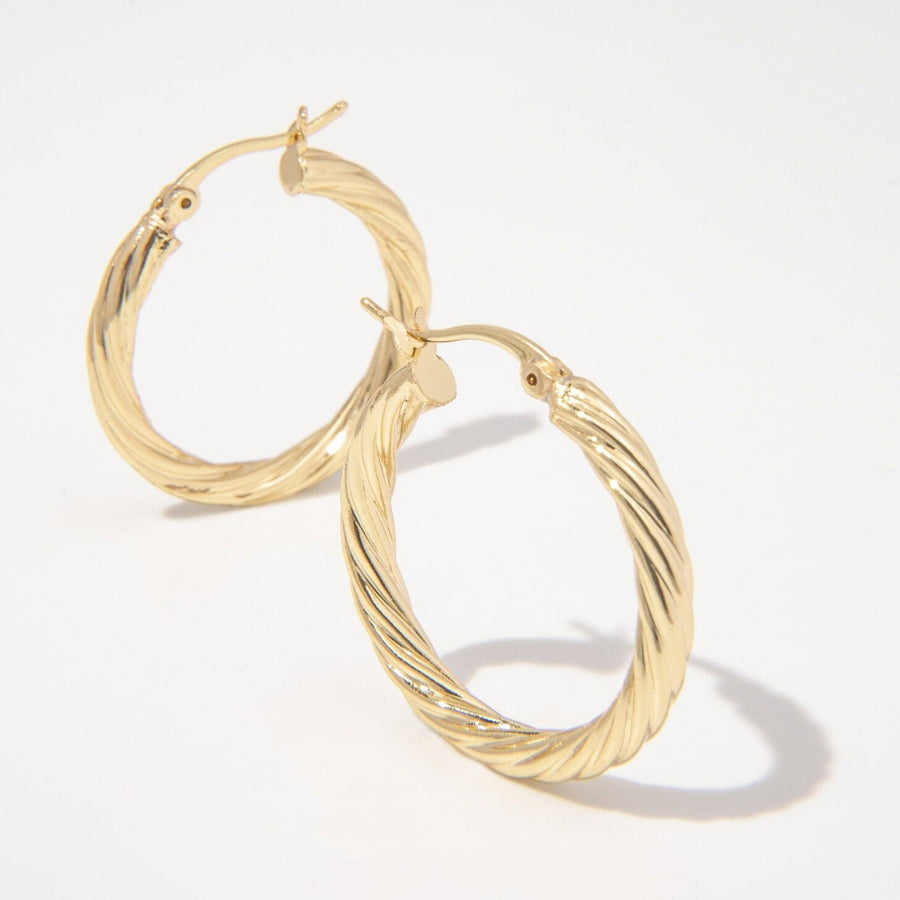 Aurelle Gold Hoops - The Essential Jewels