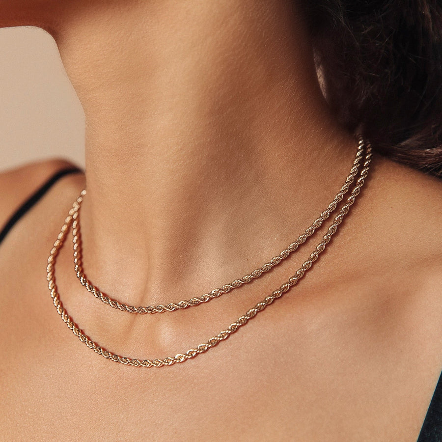 Ava Gold Rope Chain - The Essential Jewels