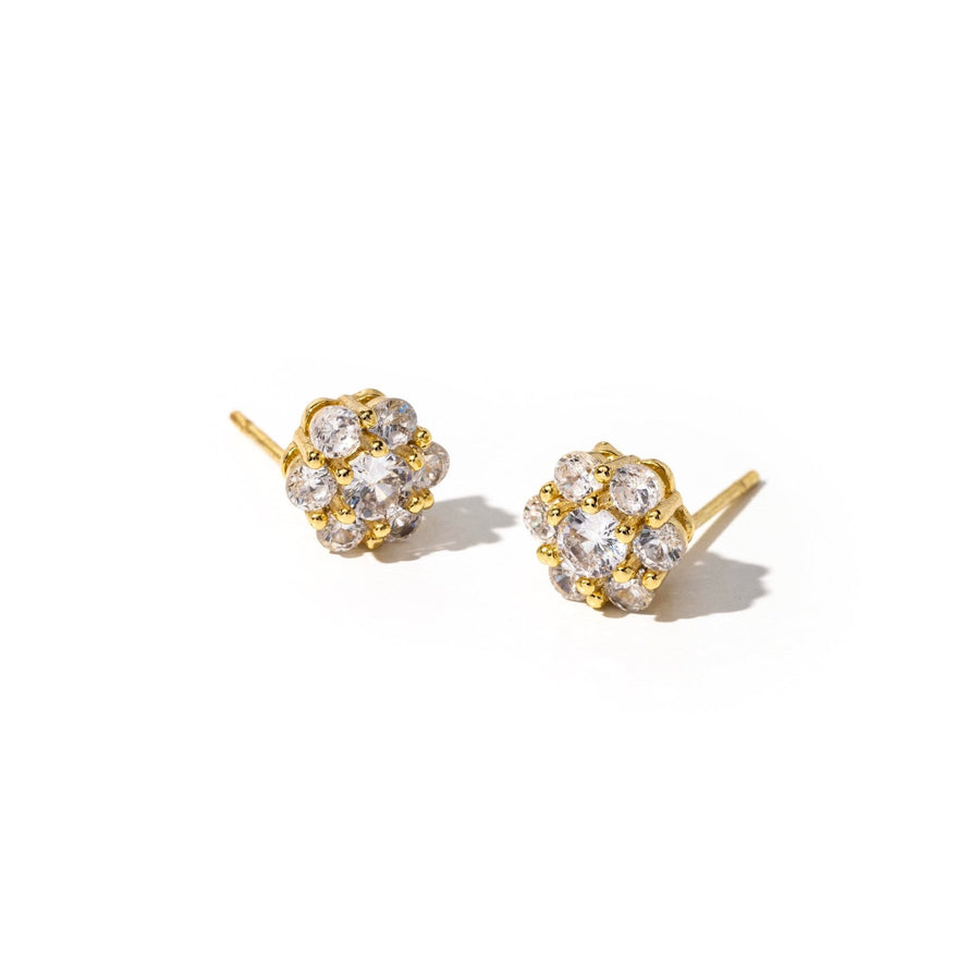 Camellia Flower Stud Earrings - The Essential Jewels
