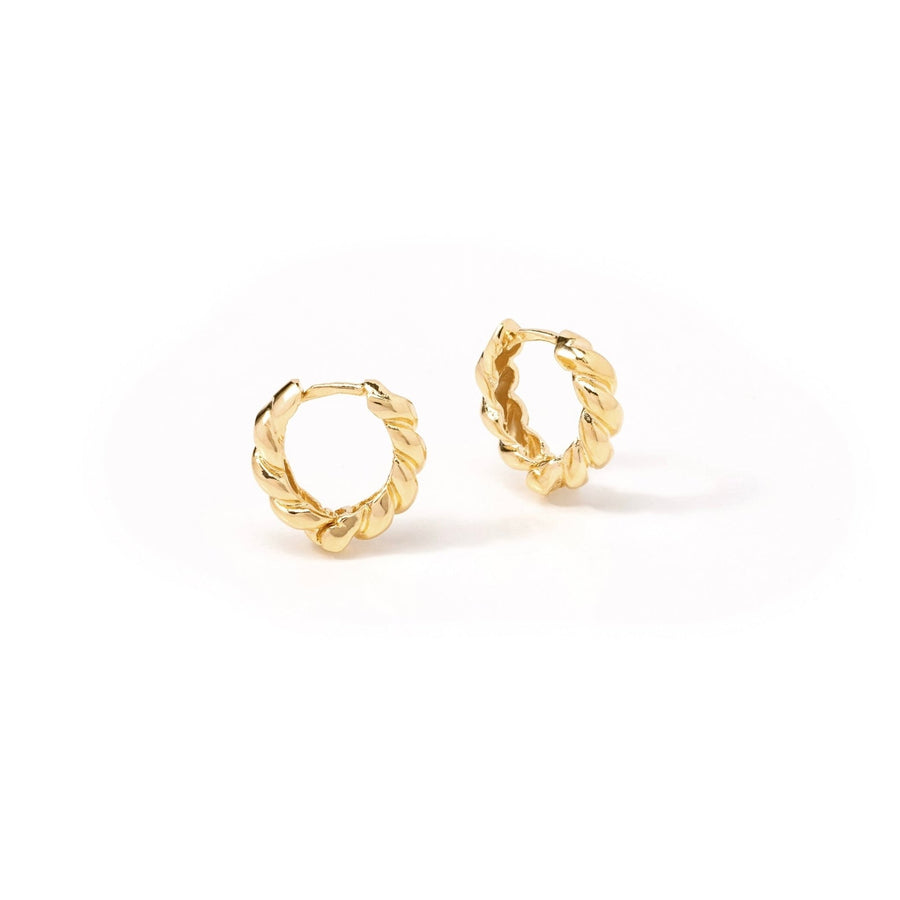 Chloe Gold Crossaint Earrings - The Essential Jewels