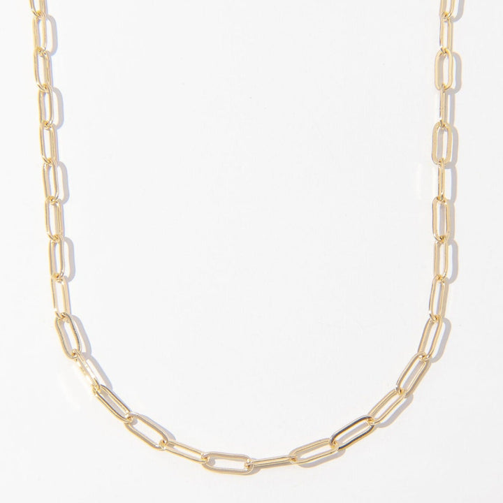 Dahlia Gold Paperclip Chain - The Essential Jewels