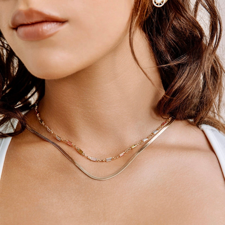 Delilah Herringbone Gold Chain - The Essential Jewels