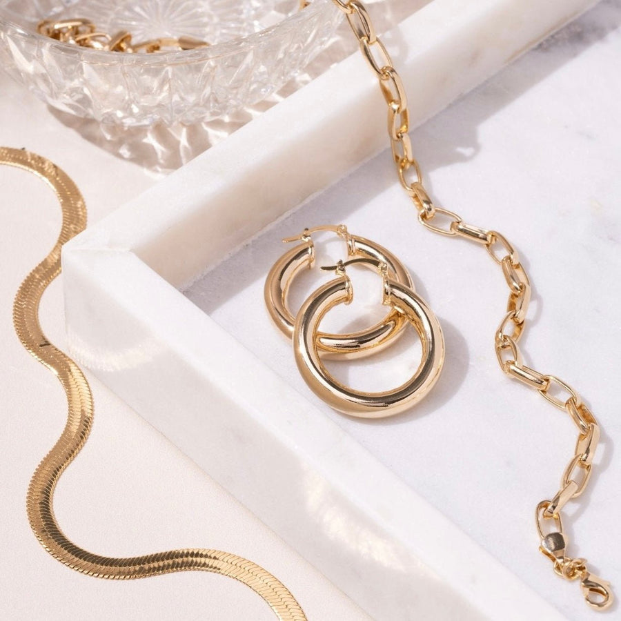 Delilah Herringbone Gold Chain - The Essential Jewels