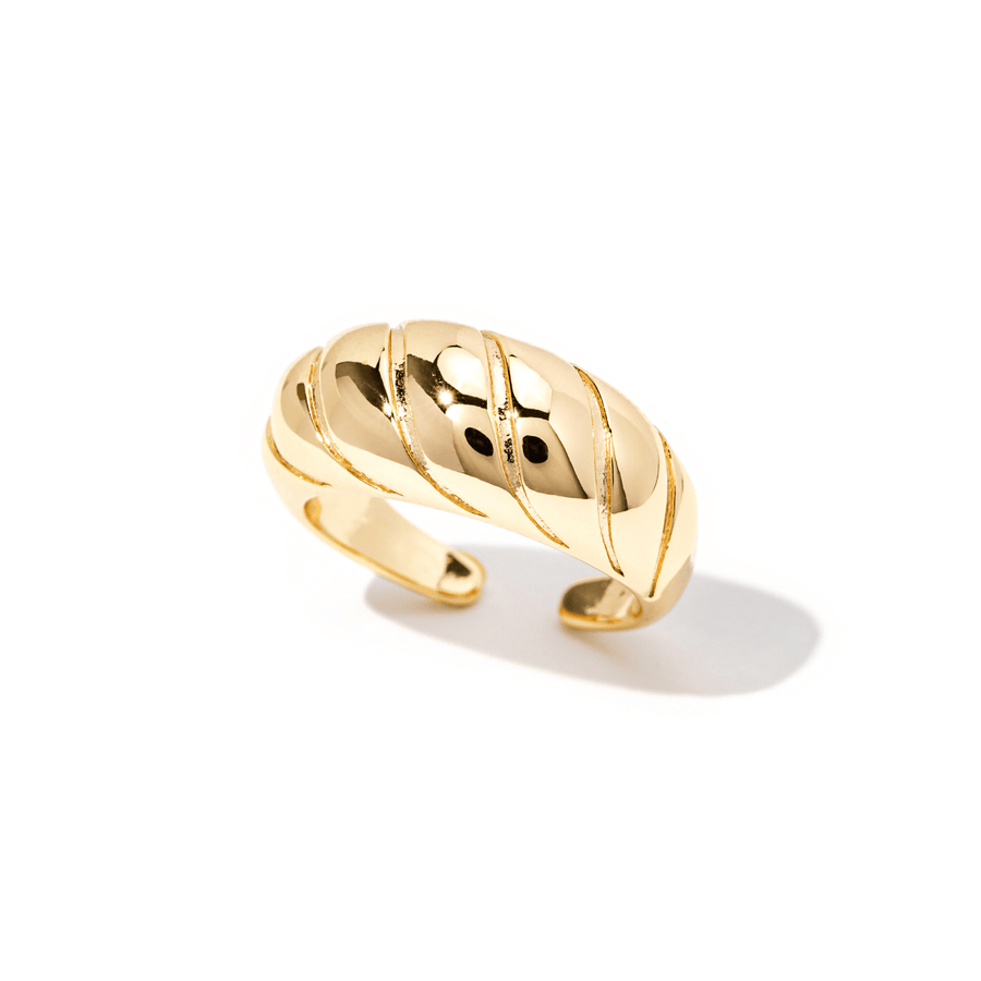 Ella Crossaint Gold Ring - The Essential Jewels