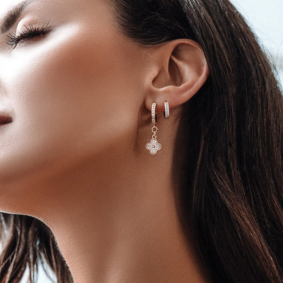 Eva Gold Drop Earrings - The Essential Jewels
