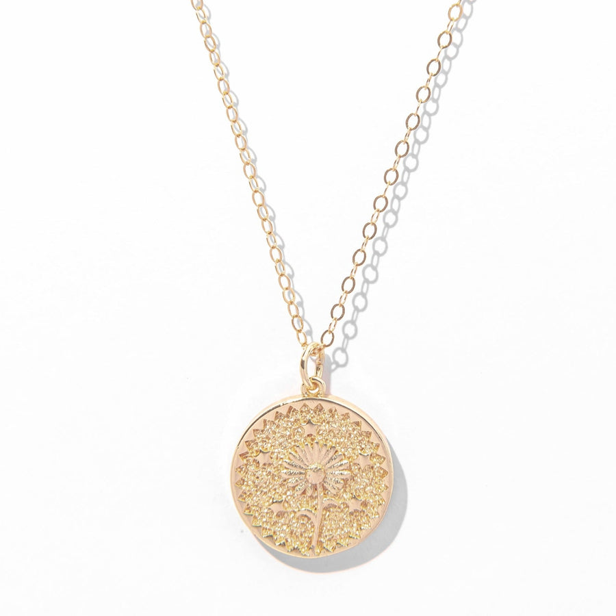Gold Sunflower Necklace - The Essential Jewels