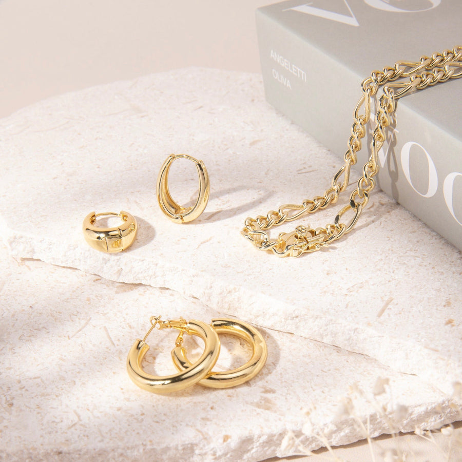 Blair Gold Hoop Earrings - The Essential Jewels