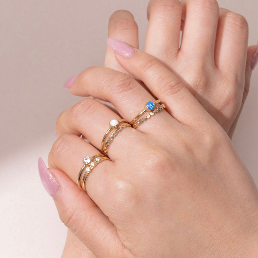 Imogen Gold Dot Ring - The Essential Jewels
