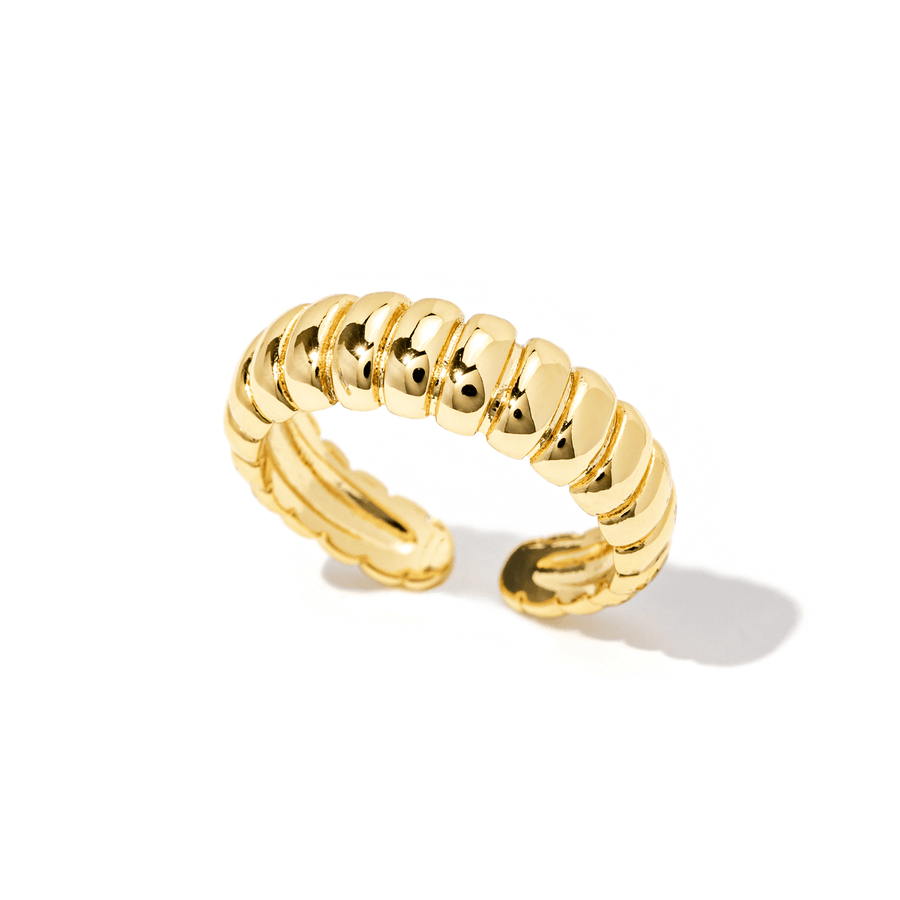 Isla Crossaint Gold Ring - The Essential Jewels