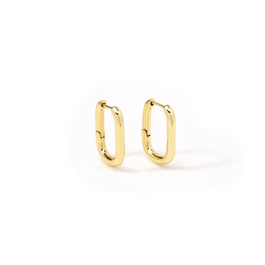 Kim U-Shaped Gold Earrings - The Essential Jewels