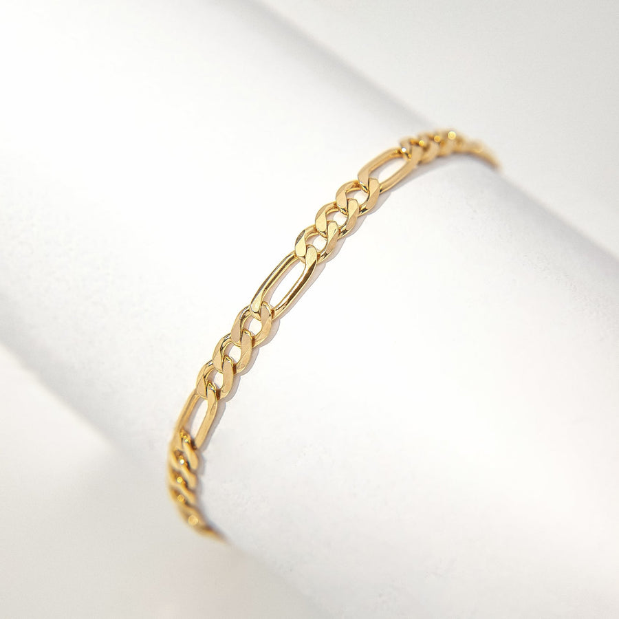 Leisa Gold Figaro Bracelet - The Essential Jewels