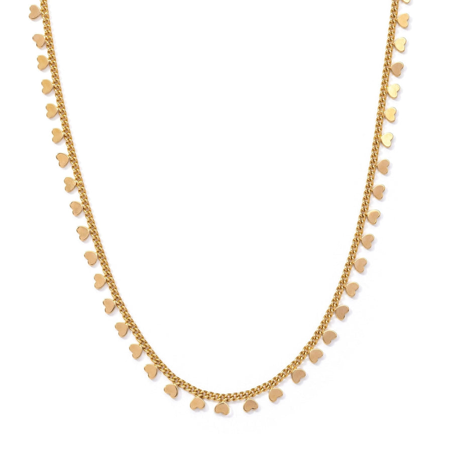 Lili Gold Heart Choker Chain - The Essential Jewels