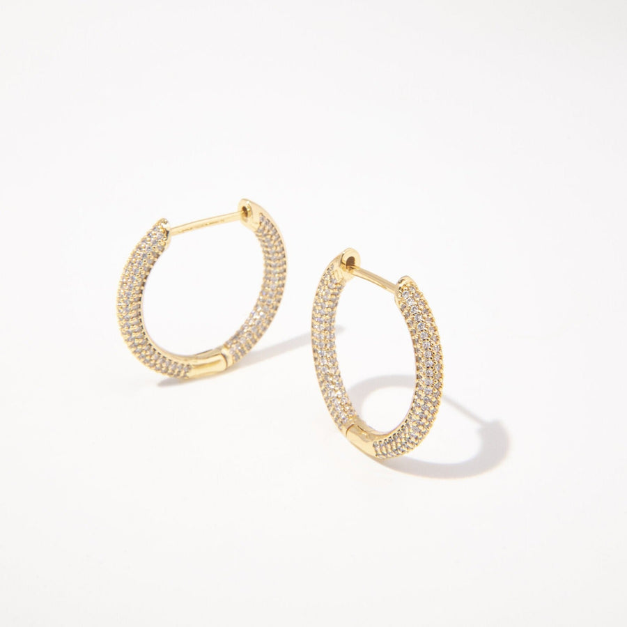 Lucia Gold Hoops - The Essential Jewels