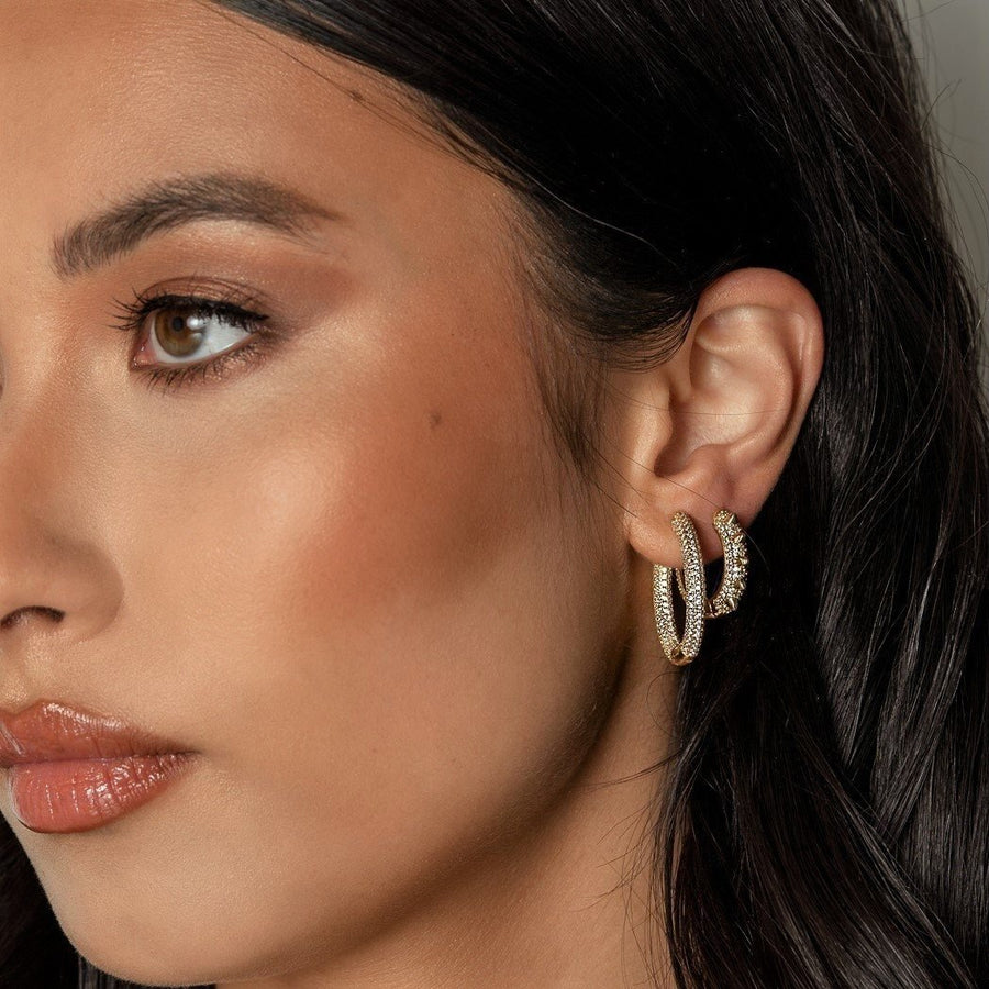 Lucia Gold Hoops - The Essential Jewels