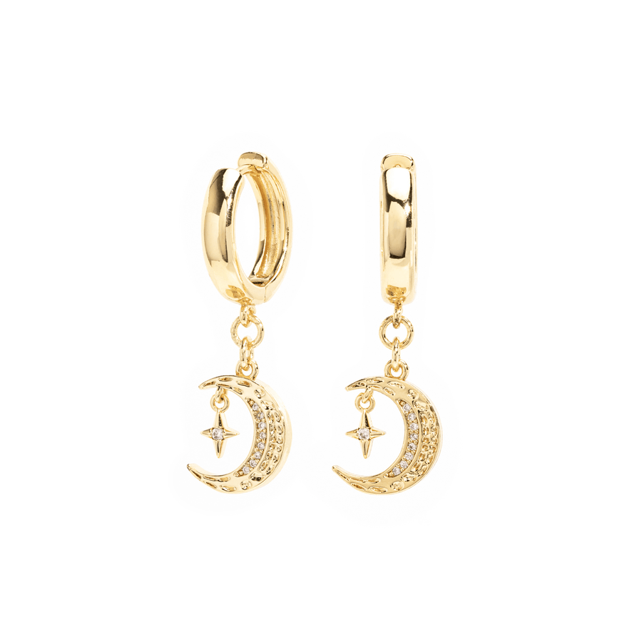 Luna Gold Drop Earrings - The Essential Jewels