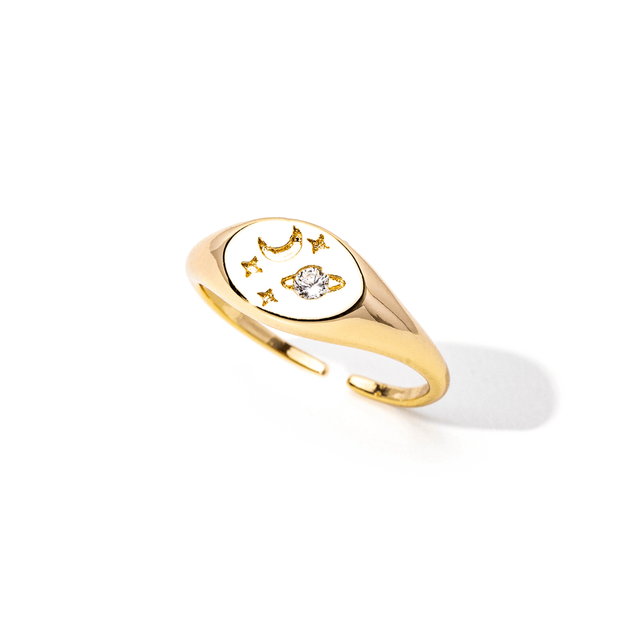 Night Sky Gold Ring - The Essential Jewels