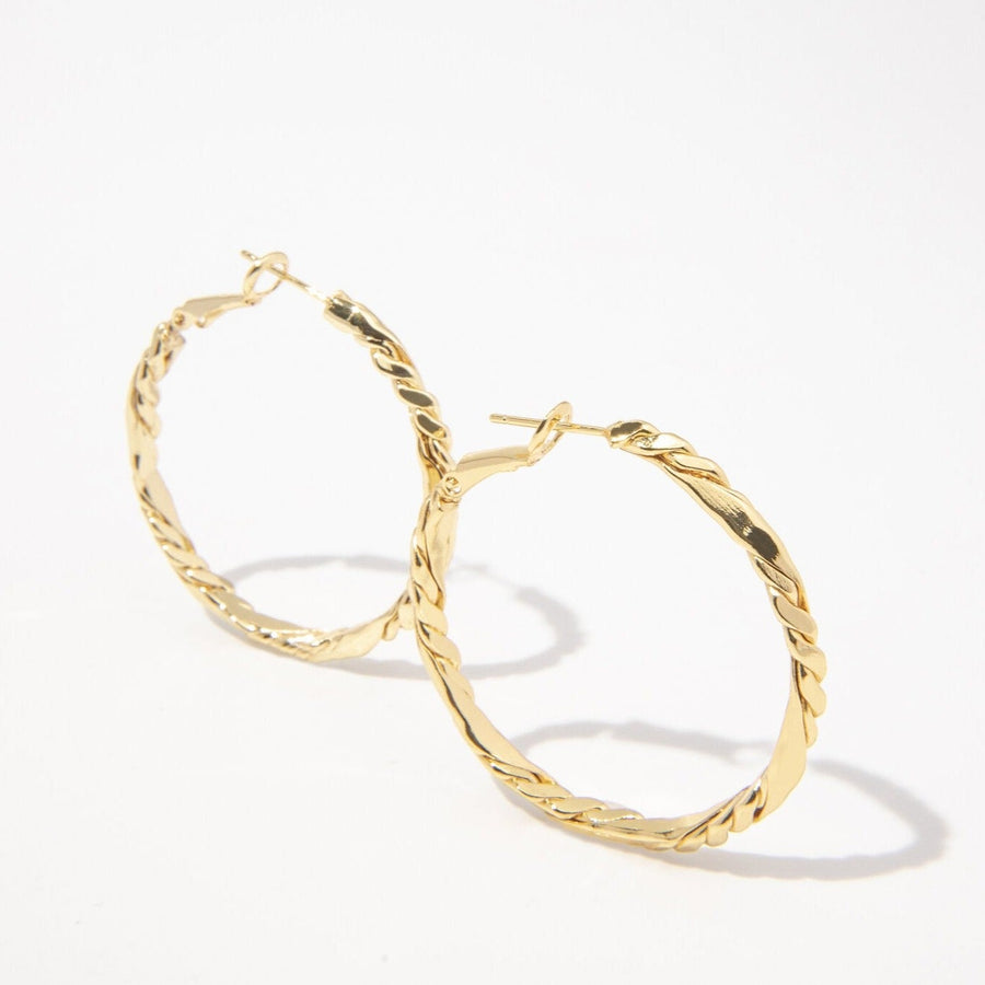 Olivia Gold Hoops - The Essential Jewels