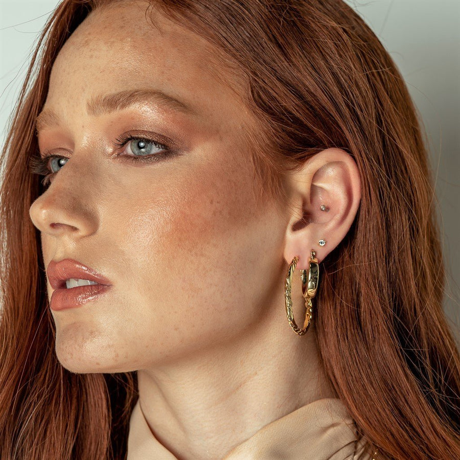 Olivia Gold Hoops - The Essential Jewels