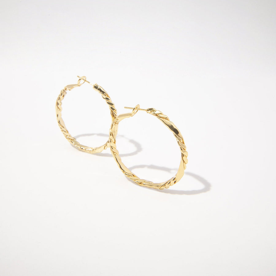 Olivia Gold Hoops - The Essential Jewels