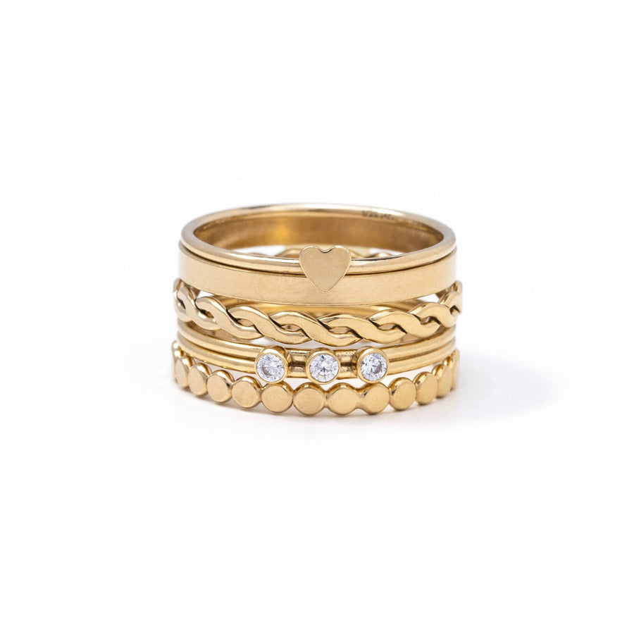 Rhea Gold Weave Ring - The Essential Jewels