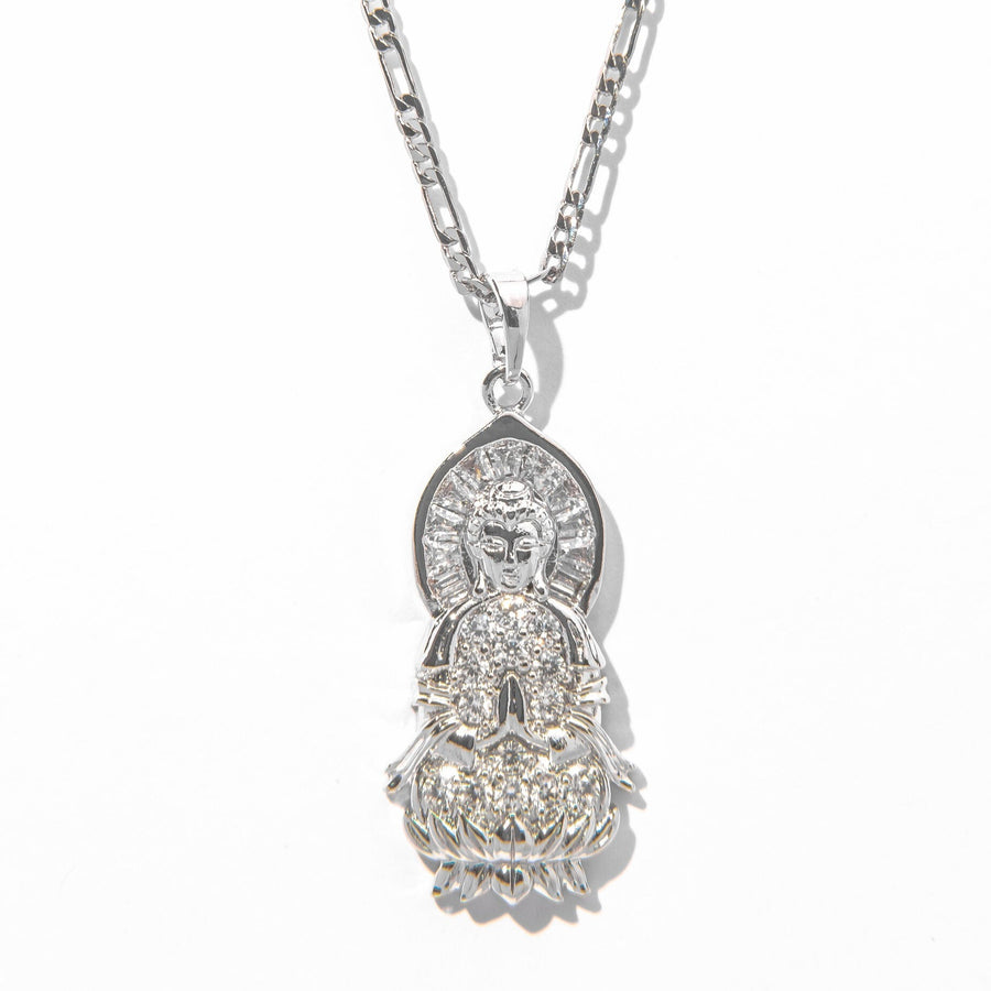 Guan Yin Buddha Necklace - Goddess of Mercy (Gold/Silver) - The Essential Jewels