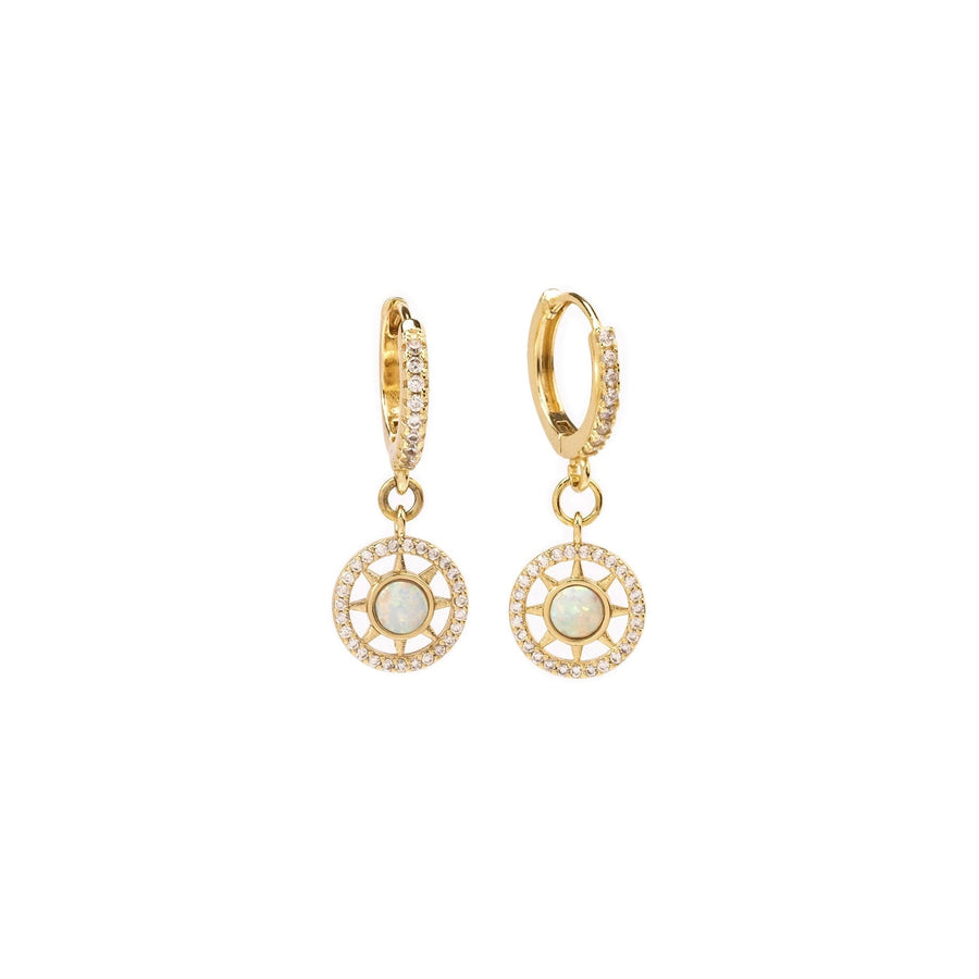 Scarlett Gold Opal Drop Earrings - The Essential Jewels