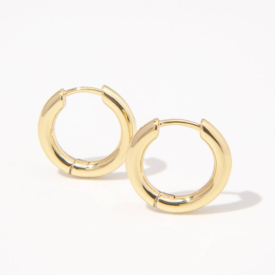 Serena Gold Hoop Earrings - The Essential Jewels