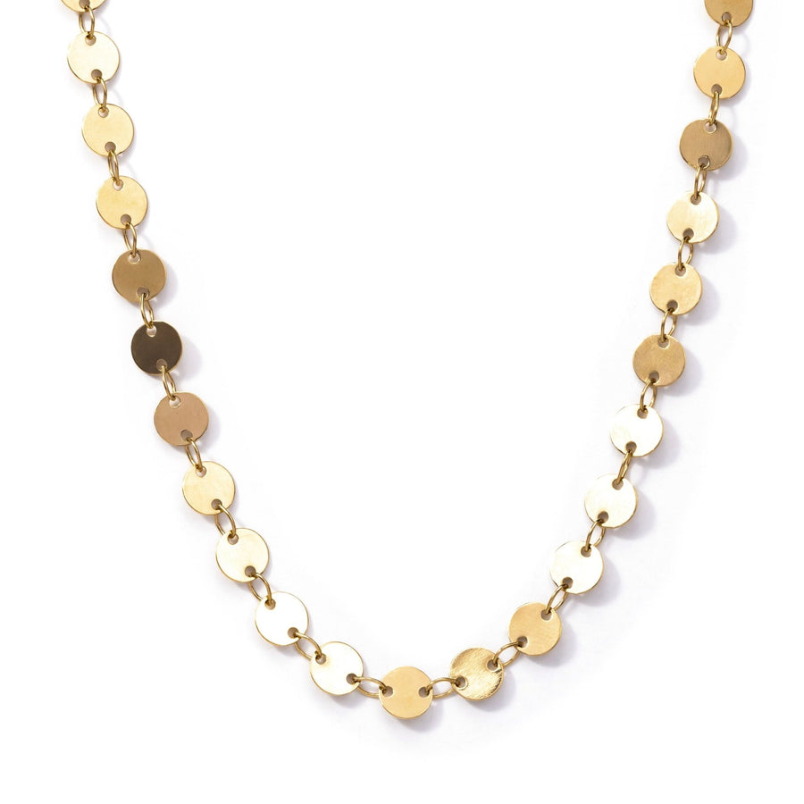 Sienna Gold Disc Choker Chain - The Essential Jewels