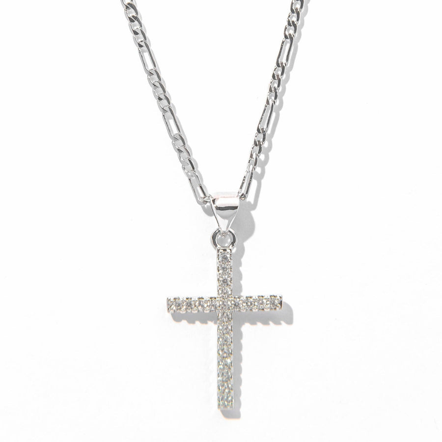 Silver Mini Cross Necklace - The Essential Jewels